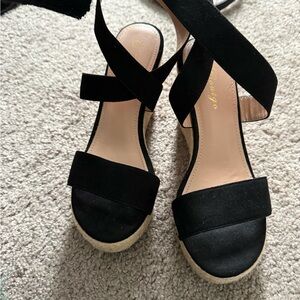 Black Espadrille Sandals